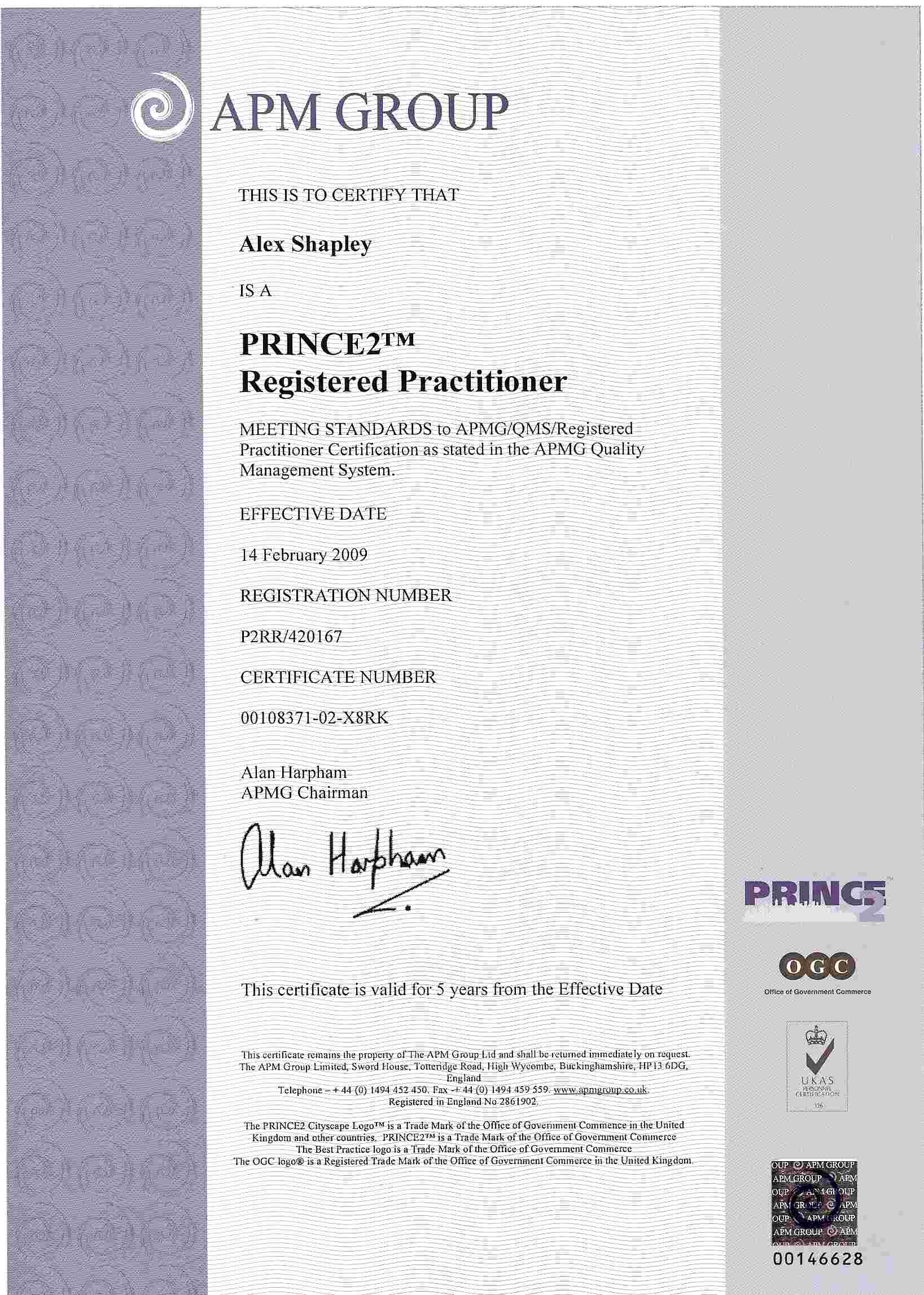 Prince2 Practitioner